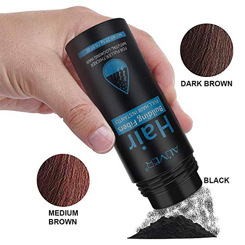 Dark Brown Natural Hair Building Fibers 0.97Oz for Thinning Hair Bald Spot Concealment - Image 2