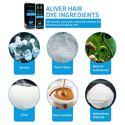 Dark Brown Natural Hair Building Fibers 0.97Oz for Thinning Hair Bald Spot Concealment - Image 6
