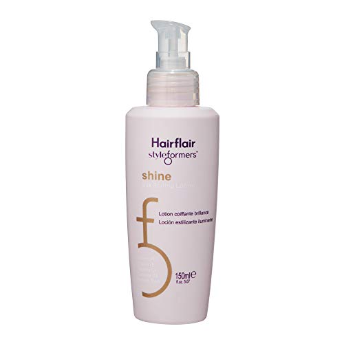 Hair Flair Shine Silk Styleformers Styling Lotion Nourishes and Strengthens Hair • Provides Heat Protection and Moisturising Shine (5.07 Fl Oz / 150ml)