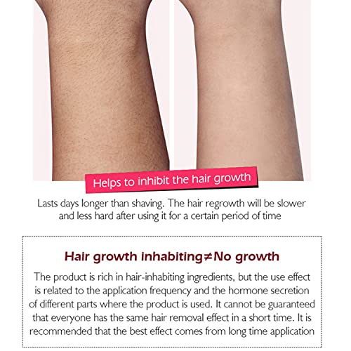 Hair Removal Cream 24k Gold Essence Collagen Argan Oil 3 Minutes Quick & Easy To Use Face Body Legs Depilating Moisturizing 100ml/3.38fl.oz (Honey With Milk) - Image 7