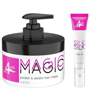Hair Repair Mask for Dry Damaged Hair Keratin Treatment Protein Argan Oil Deep Conditioning for Color Treated Hair Bleached Frizzy Split Ends Magic