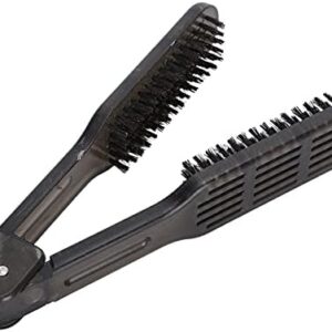 Hair Straightener Brush Double Side Straightening Brush Antistatic Brush Straightener for Women Hair Straightening Styling Brush