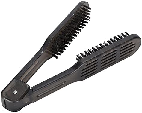 Hair Straightener Brush Double Side Straightening Brush Antistatic Brush Straightener for Women Hair Straightening Styling Brush