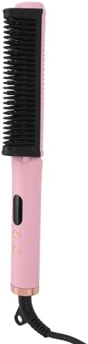 Hair Straightener Brush Hot Comb Portable Straight Curly Hair Iron Ladies Hairdressing Tool Anti Scald & Anti Static Negative Iron Styling Comb Heated Hair Brush for Home & Salon