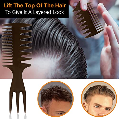 Men's Professional Hair Styling Comb and Brush Set for All Hair Types and Styles - Image 3