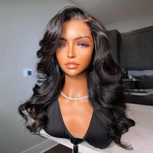 Hair Wear and Go Glueless Wigs Human Hair Pre Plucked Pre Cut Body Wave Lace Front Wigs Human Hair 4x4 Lace Closure Wigs Human Hair Wigs for Black Women Glueless (18 Inch) - Image 2