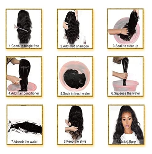 Hair Wigs Women Natural Wigs Long Curly Hair Black Wigs High Synthetic Wigs Ladies Wigs Human Hair Wig - Image 6