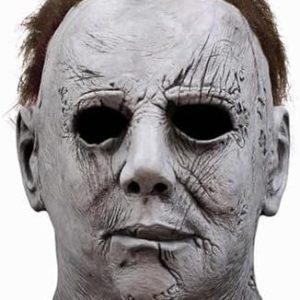 Halloween Scary Michael Myers Head Mask, Original Michael Myers Mask Adult/Kids, Halloween Masquerade Cosplay Latex Full Head Mask Costume for Adults