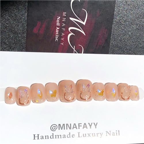 Luxury Handmade 3D Reusable Press On Nails Set of 10 UV Finished Custom Designs - Image 6