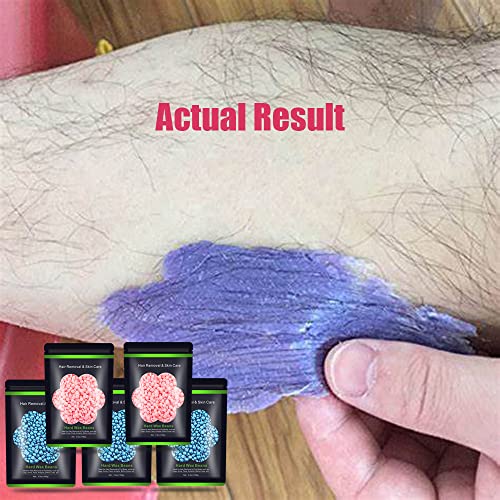 Hard Wax Beans 17.5Oz 1.1lb, Hair Removal Hard Wax Beads Body Brazilian Pearl Waxing Beads For Women Men 10 Waxing Spatulas For Bikini, Eyebrow, Face, Armpit 5 Packs - Image 3
