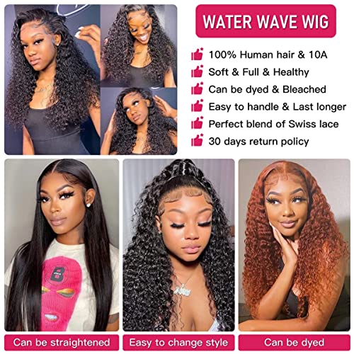26 Inch HD Transparent Deep Curly Human Hair Lace Front Wig 180% Density - Image 5