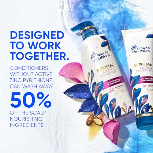 Head & Shoulders Supreme Argan Oil Sulfate-Free Dandruff Shampoo 28.2 Fl Oz - Image 3