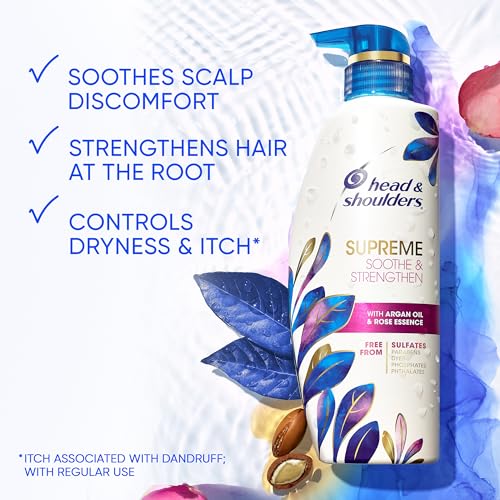 Head & Shoulders Supreme Argan Oil Sulfate-Free Dandruff Shampoo 28.2 Fl Oz - Image 2