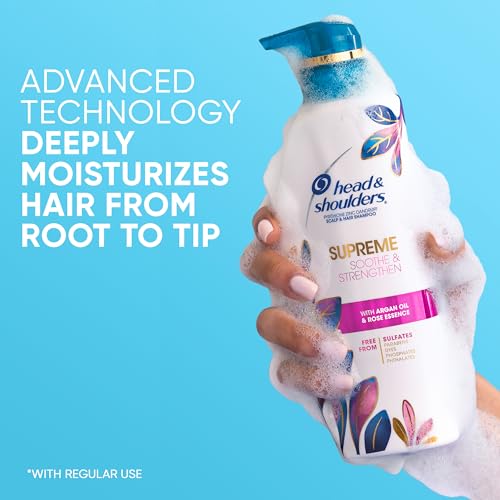 Head & Shoulders Supreme Argan Oil Sulfate-Free Dandruff Shampoo 28.2 Fl Oz - Image 7