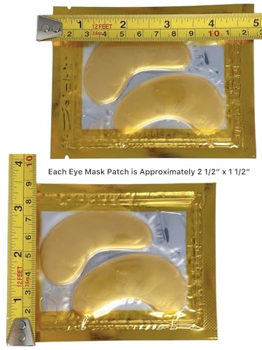 Heather's Lux 24K Gold Eye Masks Under Eye Patches Eye Gels for Dark Circles, Puffy Eyes, Puffiness, Wrinkles, Fine Lines, Rejuvenating, Hydrating, Anti-Aging (20 Pairs per Box) - Image 8