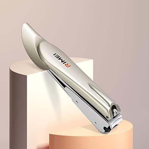 Heavy Duty Nail Clippers for Thick Fingernails Toenails, Professional Nail Cutter with Catcher, Sharp and Durable Nail Care Grooming Kit for Men Women Seniors (Nickel Color) - Image 9