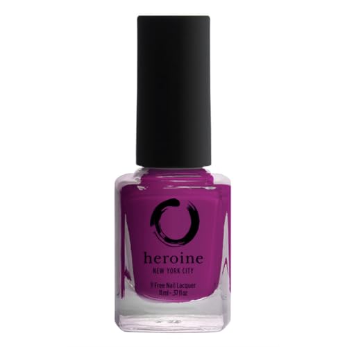 heroine.nyc berry red nail polish - Cruelty-Free, Vegan and Non-Toxic (9-free) Formula - .37 fl. oz. (11 ml) - berry red, 1 bottle - LOVESICK