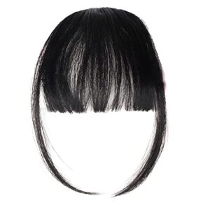 Highlight Cap Extension French Bangs With Clip In Bangs Wig Women'S Natural Color Washable Dyeable Deep Conditioner for Natural Hair (G, One Size)