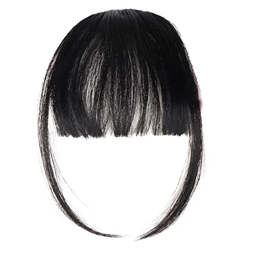 Highlight Cap Extension French Bangs With Clip In Bangs Wig Women'S Natural Color Washable Dyeable Deep Conditioner for Natural Hair (G, One Size)