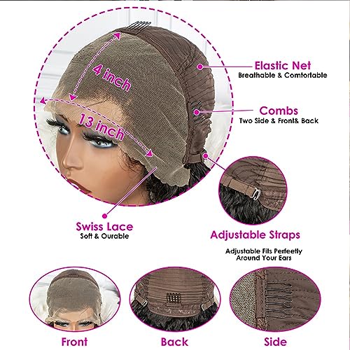 Highlight Lace Front Wigs Human Hair Wigs for Black Women Honey Blonde Ombre 13x4 Lace Front Wigs Human Hair Body Wave Frontal Wigs Pre Plucked with Baby Hair Glueless 180% Density P4/27 Color 22 Inch - Image 4