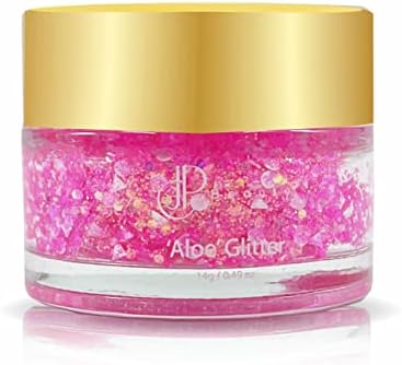 Holographic Glitter Gel for Body, Hair, Face, and Eye - 92% Aloe Vera Based Self-Adhesive and Quick-Dry Body Glitter - 14g / 0.49 oz (Barby Mood)