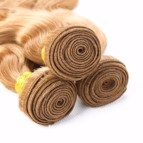 Honey Blonde Brazilian Remy Body Wave Human Hair Bundles 3 Pack 12 14 16 Inch - Image 4