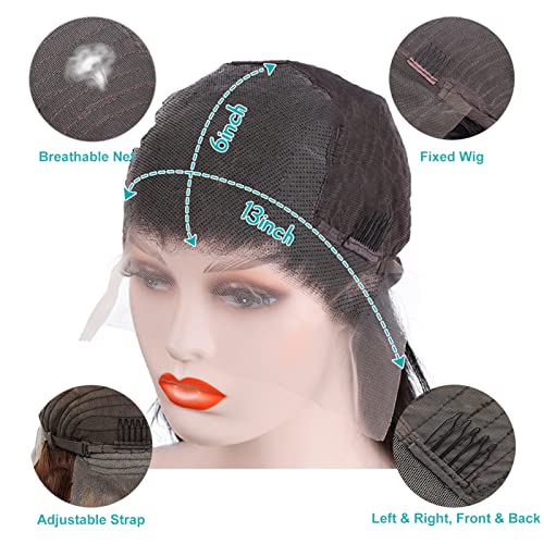 Honey Blonde Lace Front Wig Human Hair 13×6 HD Transparent 4/27 Highlight Glueless Lace Front Wigs Human Hair Pre Plucked With Baby Hair 180% Density Human Hair Wigs Straight for Women 30 Inch - Image 3