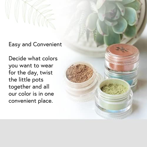 Honeybee Gardens PowderColors, Clean Mineral Eye Shadow in Temptress, Sparkly Deep Plum, Versatile, Portable, & Skin-Friendly, 2g - Image 4