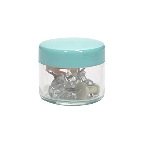 Houseables 20 Gram Jar, 20 ML Jar, 12 pcs, Multicolor, BPA Free, Cosmetic Sample Empty Container, Plastic, Round Pot Screw Cap Lid, Small Tiny 20g Bottle, for Make Up, Eye Shadow, Nails, Powder, Gems - Image 8
