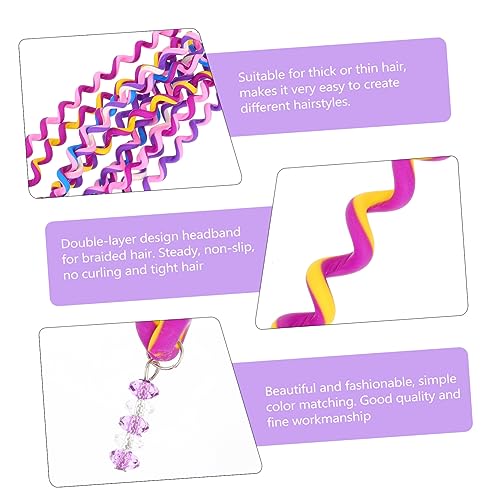 Housoutil 12 Piece Purple Hair Braider Clips for Kids Styling and DIY Projects - Image 7