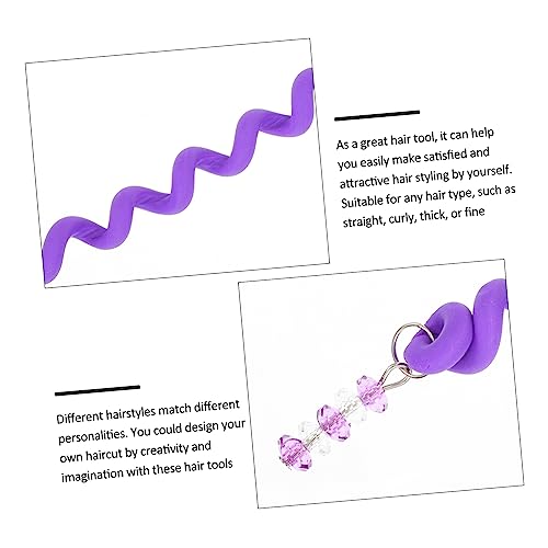 Housoutil 12 Piece Purple Hair Braider Clips for Kids Styling and DIY Projects - Image 6