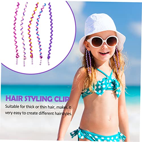 Housoutil 12 Piece Purple Hair Braider Clips for Kids Styling and DIY Projects - Image 4