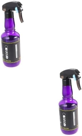 Housoutil 2pcs Salon Spray Bottle Mist Spray Water Bottle Hair Stylist Spray Bottle Spray Bottle for Hair Barber Tool Spray Bottles Water Sprayer Purple Modeling Square Mirror