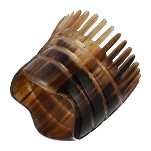 Housoutil 3pcs Massage Comb Massager Buffalo Horn Comb Hair Growing Shampoo Massage Hair Comb Guasha Facial Tool Anti- Static Comb Hair Brush Man Cleaning Brush Horn Consumption Household