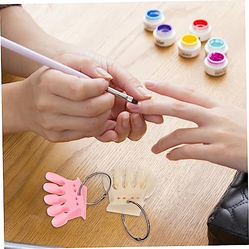 Housoutil 5pcs Nail Contrast Color Card Nail Polish Color Chart Nail Display Practice Cards Nails Art Supplies Nail Color Contrast Tools Graphics Card Manicure Stainless Steel - Image 3