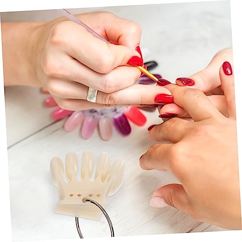 Housoutil 5pcs Nail Contrast Color Card Nail Polish Color Chart Nail Display Practice Cards Nails Art Supplies Nail Color Contrast Tools Graphics Card Manicure Stainless Steel - Image 7