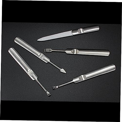 Housoutil Dead Skin Shovel Dead Skin Fork Removal Fork Manicure Cuticle Under Nail Cleaner Tool Gel Nail Polish Remover Nail Stamping Tool Nail Art Tools Trimmer Dead Skin Remover Edge Care - Image 2