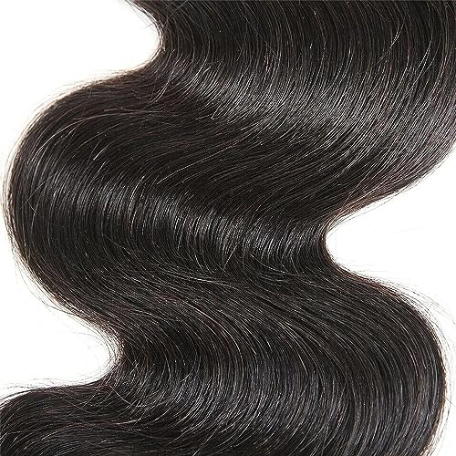 Hswpawk 12A Human Hair Bundles Body Wave 18 Inch One Bundle 100% Unprocessed Brazilian Virgin Body Wave Bundles Human Hair Natural Black Color Body Wave Bundle Human Hair Weft - Image 4