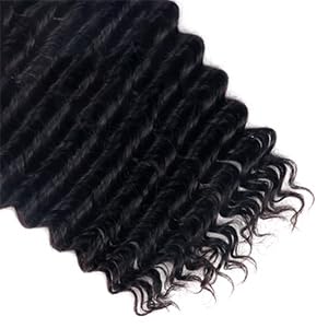 Human Braiding Hair 2 Bundle 100g Deep Wave Bulk Human Hair for Braiding No Weft 10A Brazilian Virgin Curly Human Hair Extensions for Boho Braids Wet and Wavy Human Hair fro Braiding 22 inch - Image 5