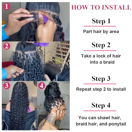Human Braiding Hair Deep Wave Bulk 50g No Weft 16 Inch Extensions - Image 6