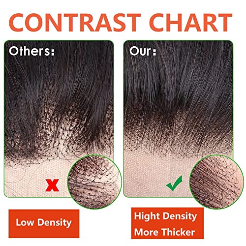 Human Hair Bundles with Frontal (20 22 24 +18) Straight Bundles with 13x4 Lace Frontal Brazilian Human Hair Weave Bundles with Frontal Free Part Virgin Hair Weft 150% Density Natural Color - Image 6