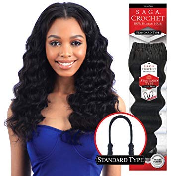 Human Hair Crochet Braids Pre Loop Type Loose Deep (18", 1)