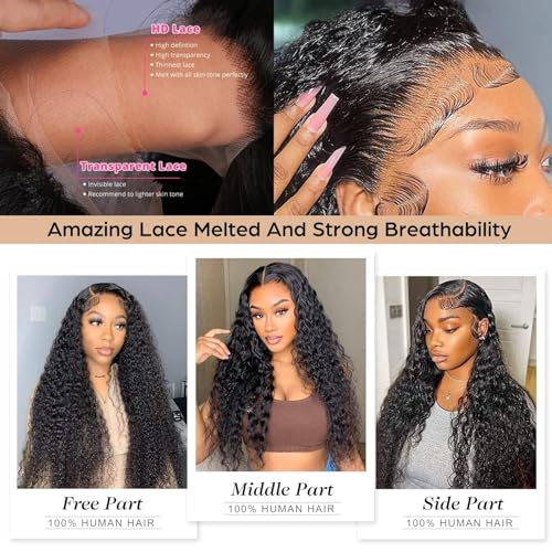 Human Hair Wig Wet And Wavy - Image 5