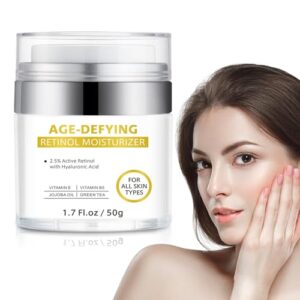 Hydrating Anti-Aging Retinol Cream with Hyaluronic Acid for Youthful, Moisturized Skin
