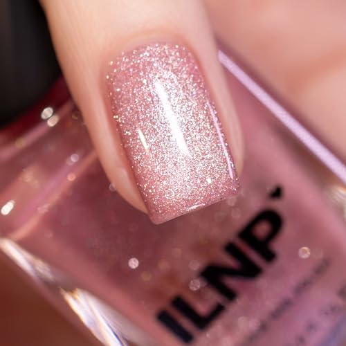 ILNP Pink Suede - Delicate Pink Magnetic Holographic Nail Polish - Image 2
