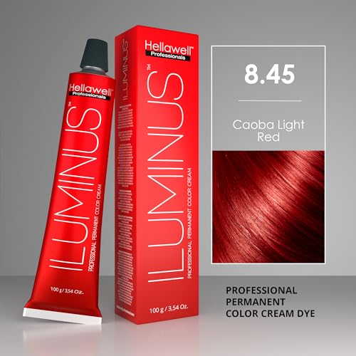 ILUMINUS 8.45 Light Red Repair Color Cream 200ml for Healthy Hair Color and Shine - Image 3