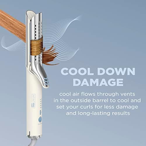 INFINITIPRO BY CONAIR 2-in-1 Cool Air Curling Iron and Flat Iron Luxe, Protects Against Damage and Locks in Style for Effortless Long Lasting Curls, Waves & Straight Looks with One Tool - Image 2