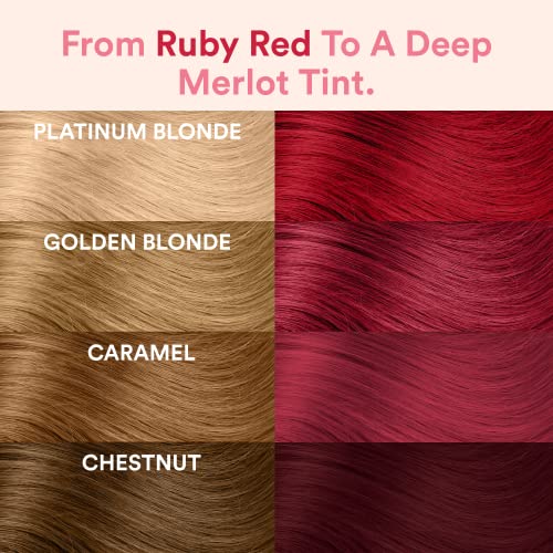 INH Semi Permanent Hair Color - Amethyst & Ruby Red | Color Depositing Conditioner, Temporary Hair Dye, Safe | 6 oz each - Image 6