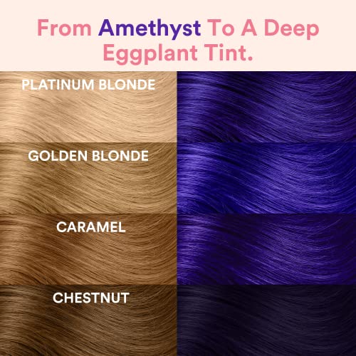 INH Semi Permanent Hair Color - Amethyst & Ruby Red | Color Depositing Conditioner, Temporary Hair Dye, Safe | 6 oz each - Image 5