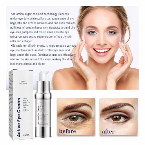 Instant Eye Lift, Eye Instant Eye Bag Eraser, Eye Cream Instant Eye Lift Smooth Wrinkles, Fade Fine Lines, Smooth Wrinkles, Tighten Saggy Skin, & Brighten Complexion (2Pcs) - Image 6